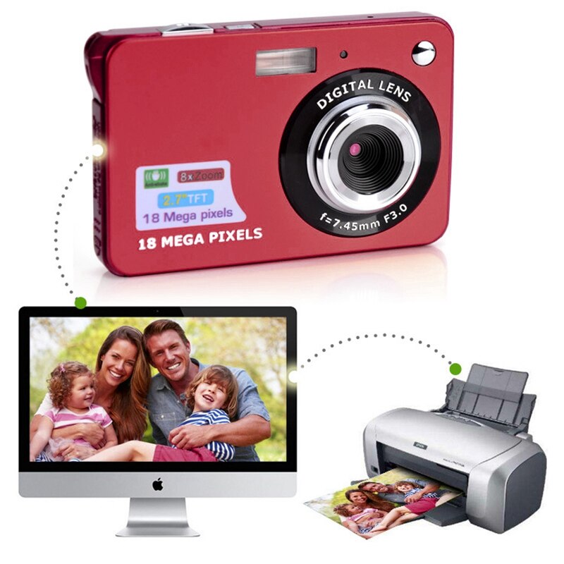 Hd 2.7 Inch Mini Digitale Camera Draagbare, point En Shoot Kinderen Camcorder Oplaadbare Voor Kids Jongens Meisjes Camping/Out