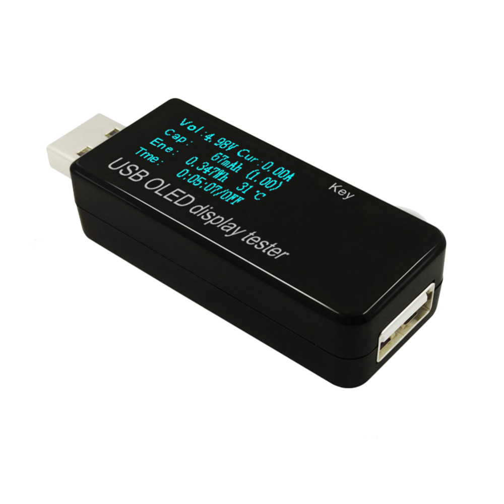 OLED USB Tester DC voltmeter stroom spanning 128x64 Meter Power Bank batterij Capaciteit monitor qc2.0 Telefoon oplader detector