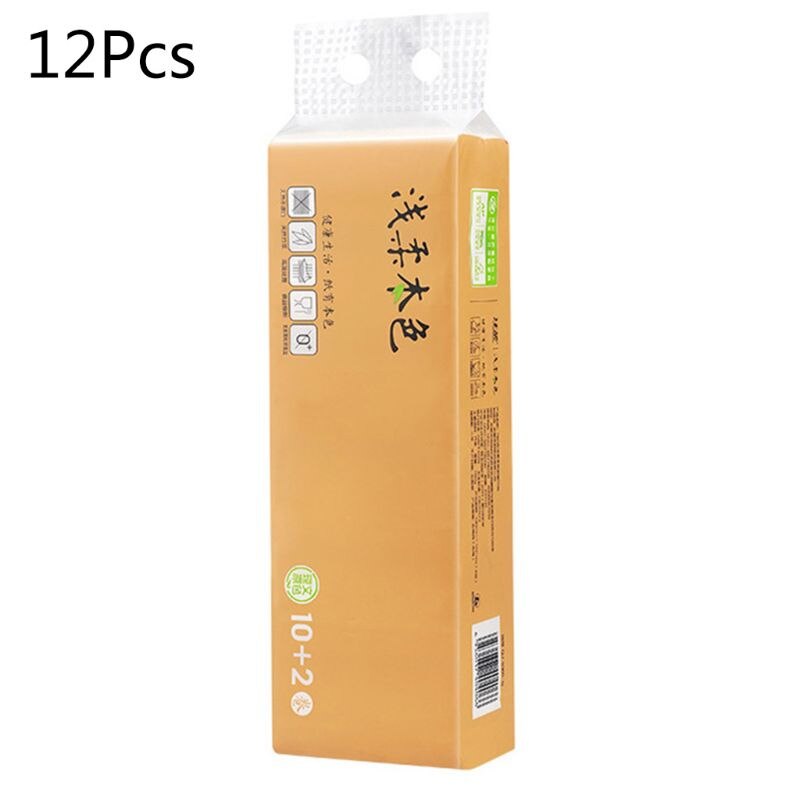12 Rolls Toilet Paper Silky Smooth Soft Original Bamboo Pulp Paper 4-Ply Tissues