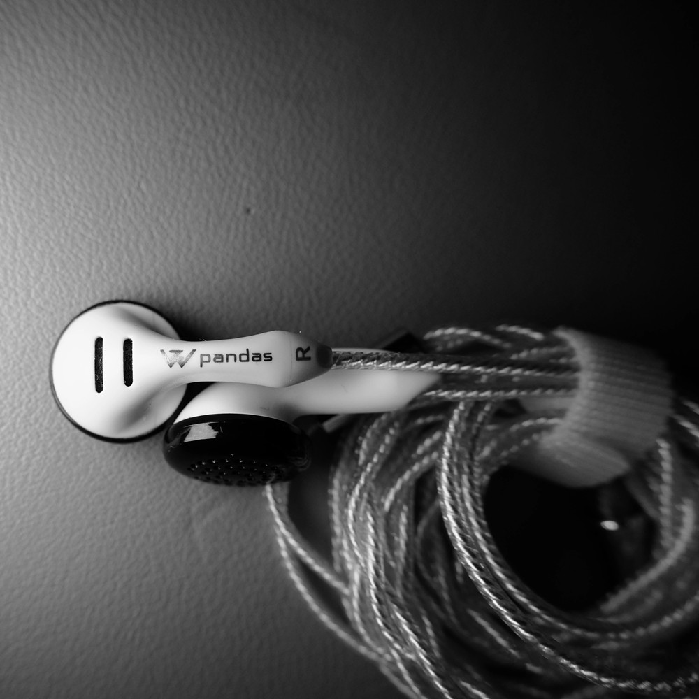 DQSM Audio Z&W Pandas PK2s Earbud In Ear Earphone Flat Head Plug Earplugs Headset HIFI Earbud 3.5 4.4mm Plug HiFi Headphones