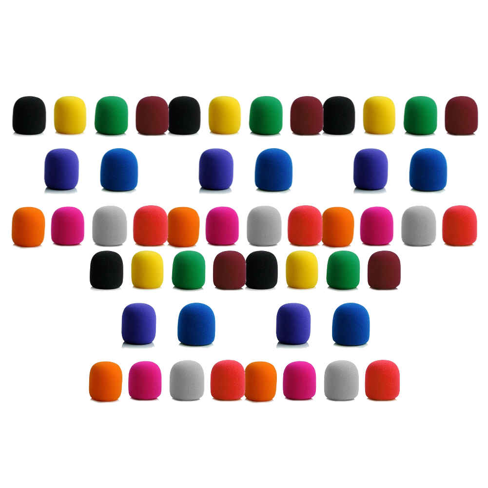 Simple Microphone Foam Mic Sponge Cover Studio Windscreen Protective Grill Shield Music Speaker Cover Microphone Accessories: green