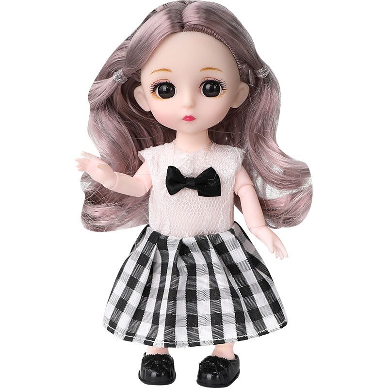 16cm Movable Joints Doll Princess Girl Children Toy Bjd Doll Full Set