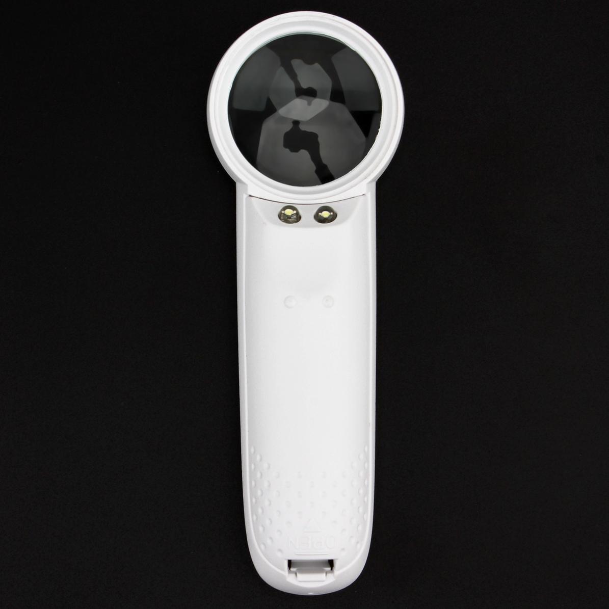 Multifunksjonell 15x- forstørrelseslampe bærbar håndholdt smykkeforstørrelsesglass leser kart avisforstørrelsesglassverktøy med led-lys