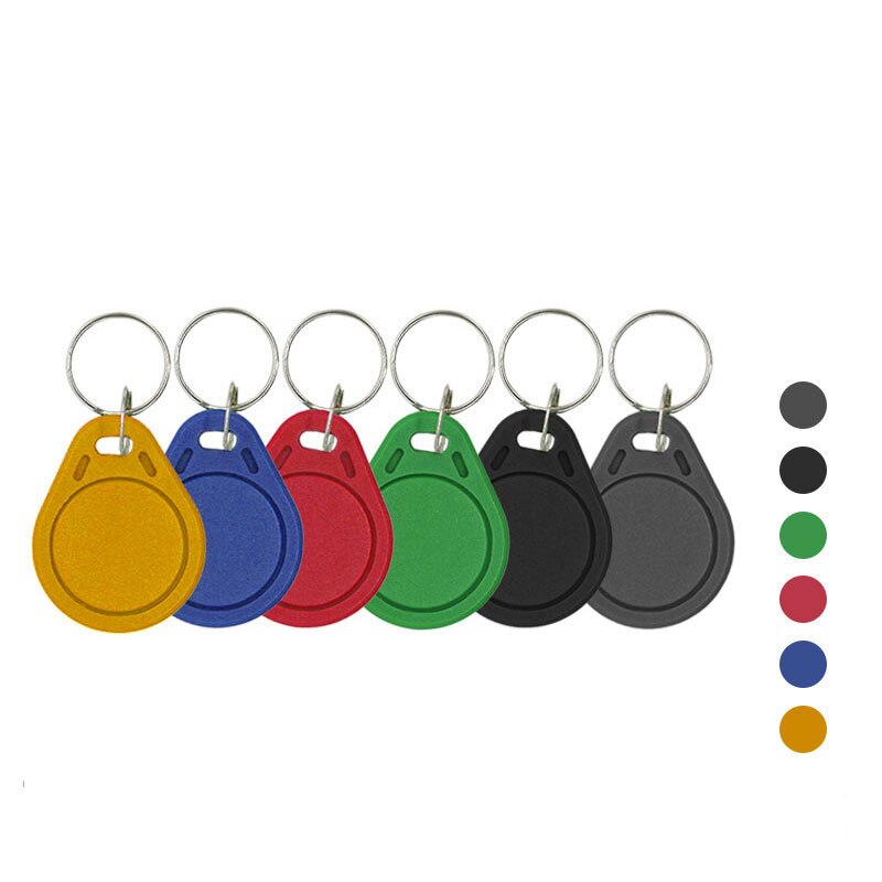 100Pcs Multicolor Ic-Uid Tag Herhaald Wissen Sleutelhanger Veiligheid Bescherming Toegangscontrole Tool Verwisselbare 13.56Mhz Ic Tag keyfob: mash up -100pcs
