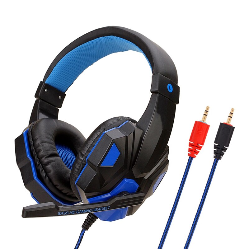 3.5mm jeux casques grand casque micro stéréo écouteurs basse profonde pour PC ordinateur Gamer ordinateur portable