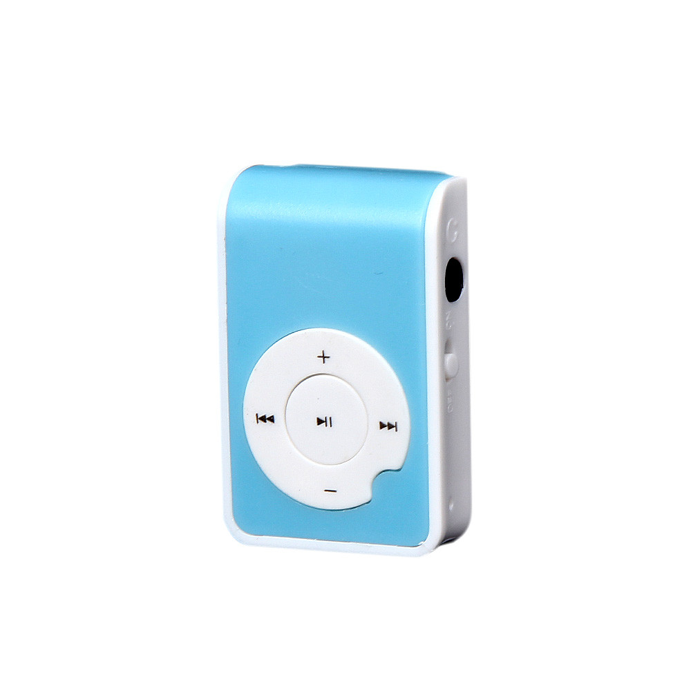 Portable MP3 Player Music Player Mini Clip Metal USB MP3 Support Micro SD TF Card Media l926#3: BU