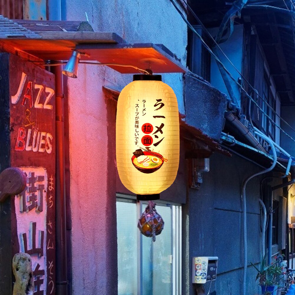 Vattentät 10 tums traditionell japansk stil tyglyktor pub restaurang inredning tecken bistro restaurang fest dekoration
