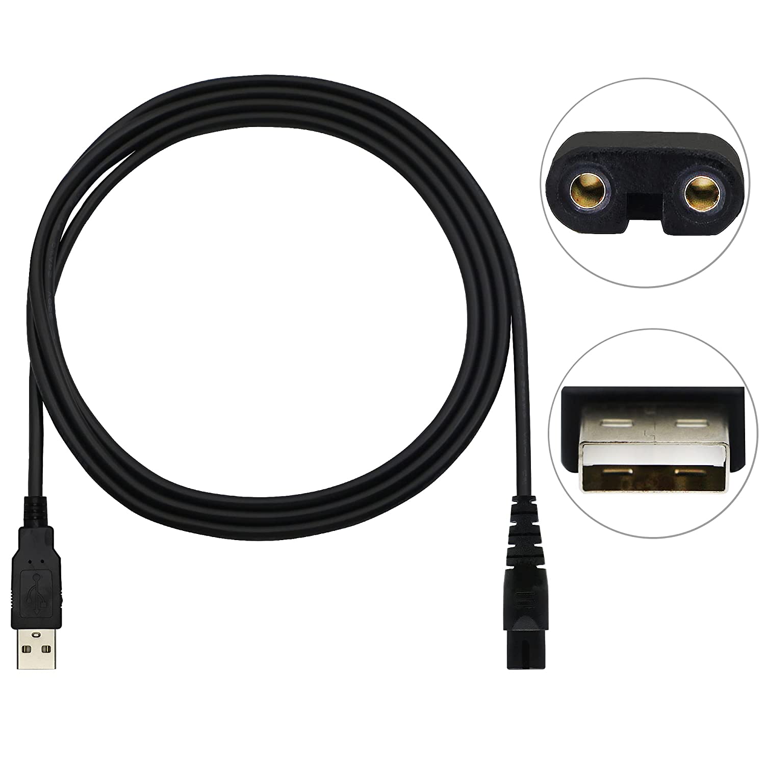 Usb Hoofd Scheerapparaat Netsnoer Mens Baard Trimmer Kabel Elektrische Mannen Scheerapparaat Schoonmaken Bursh Usb Datakabel 5V Vervanging Opladen