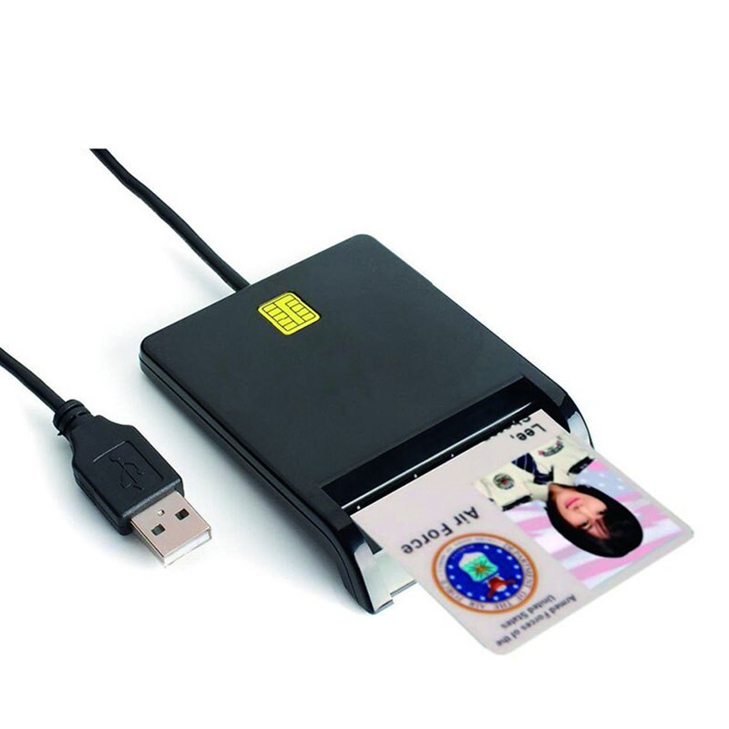 Type C Smart Card Reader Common Access CAC Card Reader for Sim/ATM/IC ID Cards DJA99