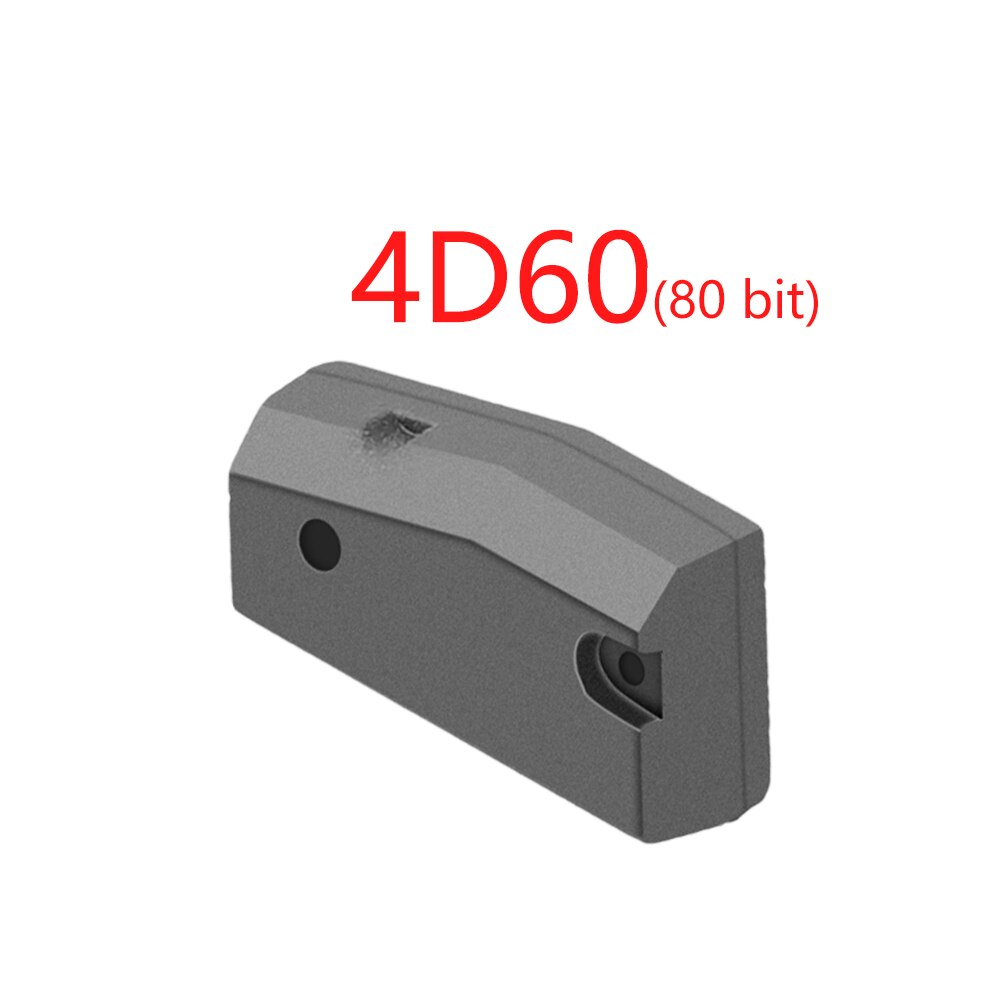 Chip transpondedor de llave de coche XNRKEY 4D60 4D61 4D62 4D63 40Bit 4D63 80Bit 4D64 4D65 4D67 4D68 4D69 4D6A 4D6B Chip en blanco: Negro