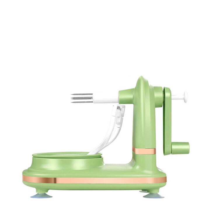 Multifunctional Rotary Fruit Peeler Machine Suction Portable Cutting Fruits Peeled Tools Kitchen Cutter Accessories: Light Green
