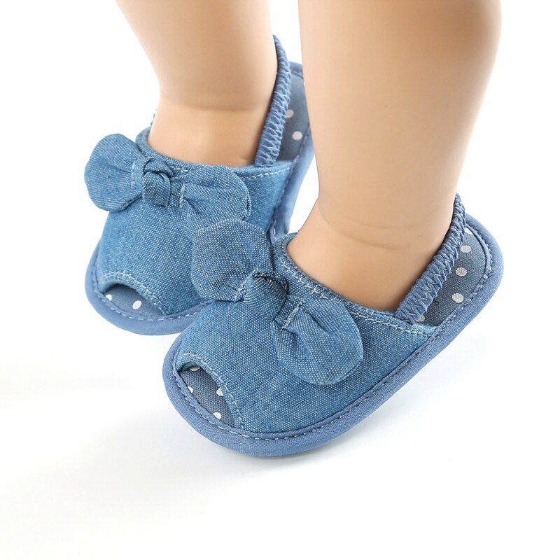 Zomer Baby Meisjes Ademende Anti-Slip Schoenen Vlinder-Knoop Patroon Sandalen Peuter Zachte Zolen Babyschoenen