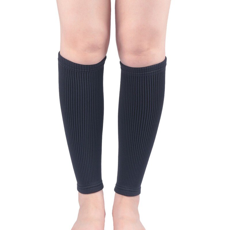 1 Pair Unisex Leg Calf Sleeves Men socks Women Varicose Vein Circulation Compression Socks Shin Guard Leg Warmers: Dark Grey / XL