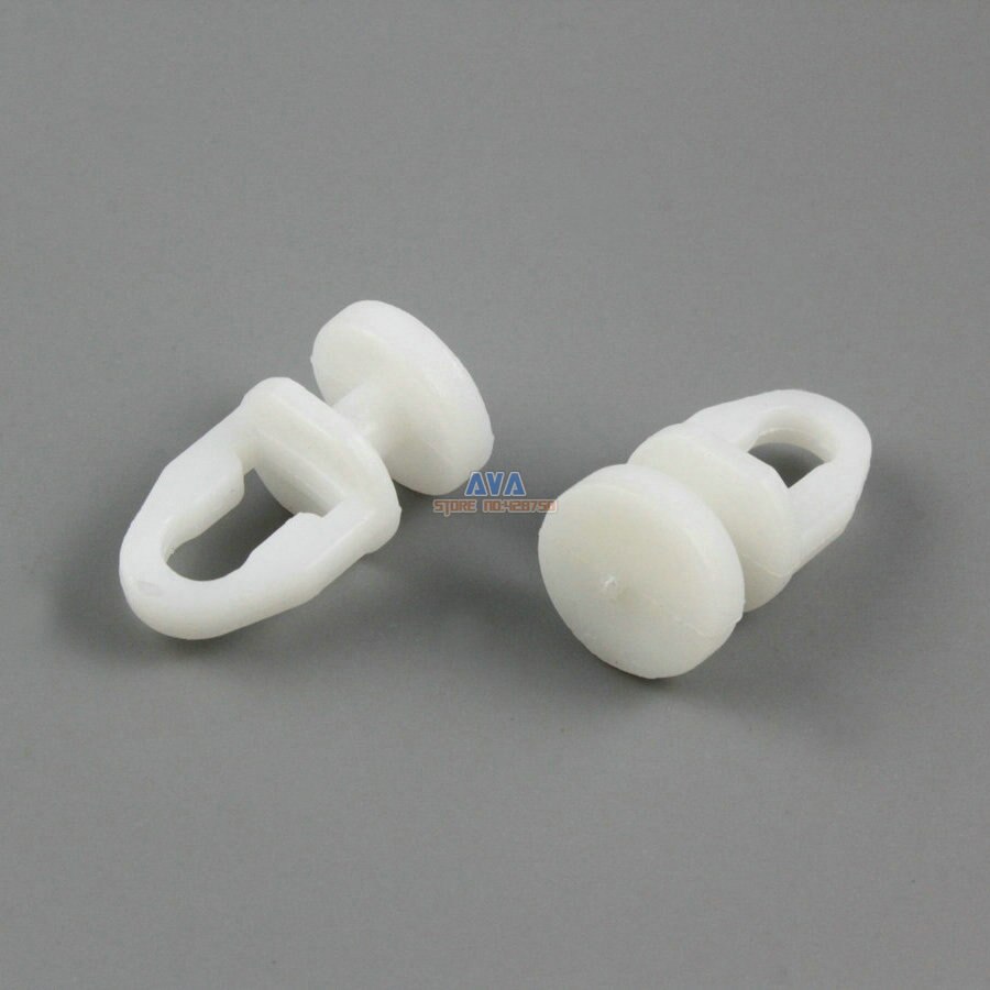 200 Pieces Curtain Track Roller Curtain Track Slide Gliders 11x20mm