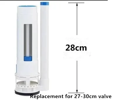 Valve de remplissage de toilette universelle, valve d'entrée et de sortie, pompe, raccords de réservoir d'eau, ensemble de boutons de toilette, accessoires de bain: 12Outlet Valve 28