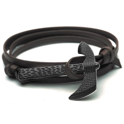 Økse hovedanker id armbånd mænd overlevelse reb kæde paracord armbånd han wrap metal sports kroge: 6