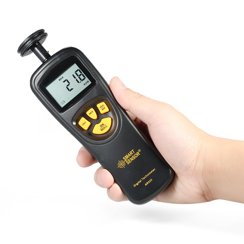 Capteur intelligent tachymètre numérique Contact vitesse instrument de mesure compteur de vitesse Tach mètre large mesure Rang 0.5 ~ 19999 tr/min