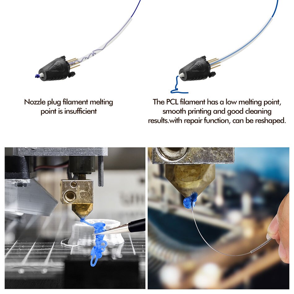 SUNLU Filament 3d PCL For FDM Printer 1.75mm 1kg Low Temperature Plastic PCL 3D Printing Materials