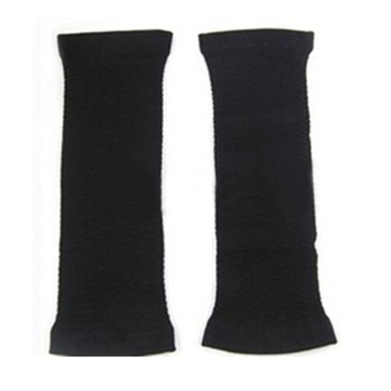 Gaine amincissante de bras et de jambes pour femmes, manches pour la perte de poids, brûle des calories, minceur, réchauffeur, 1 paire: Black