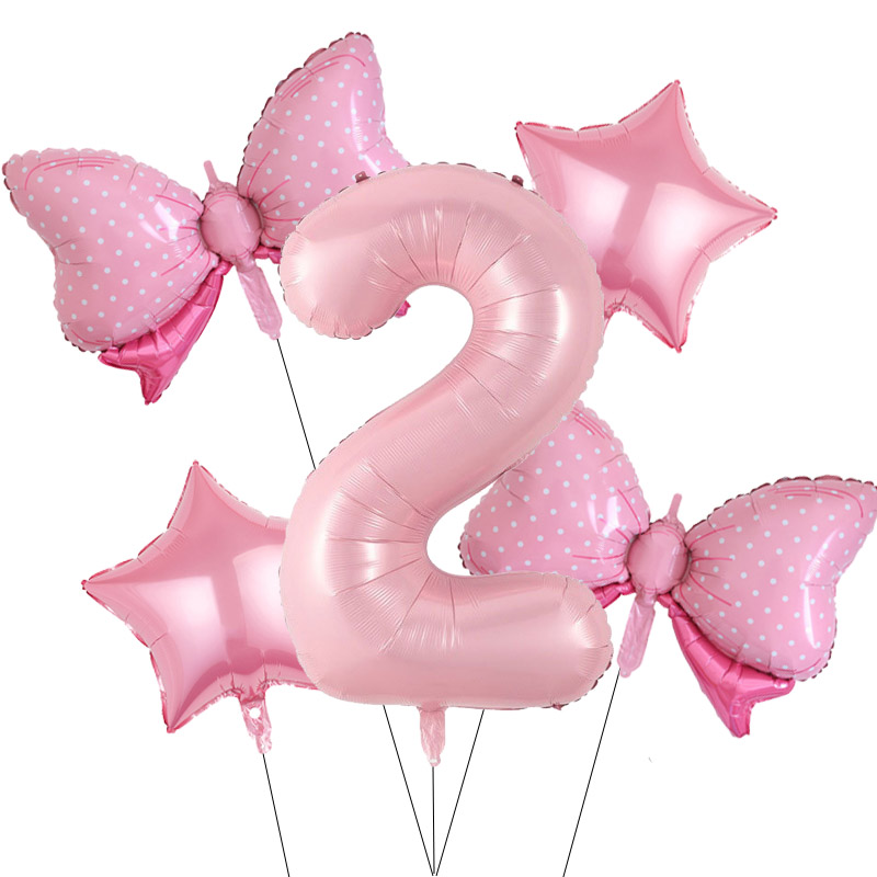 Lyserød sløjfe fødselsdag engangsservice sløjfe paptallerken kop serviet sugerør lyserød sløjfe brudeforlovelse bryllup polterabend dekoration: Brun