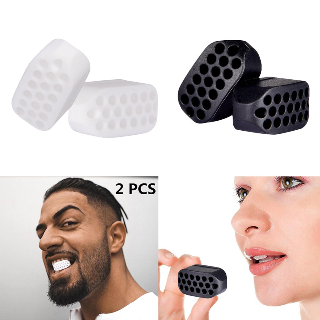 2pcs Jawline Exerciser Exercise Fitness Ball Double Chin Reducer Chin ed Jawline Neck Face Toning