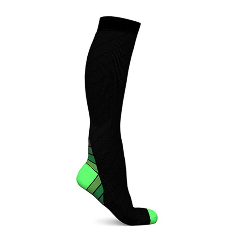 Universal Lange Sport Socken Männer Kompression Nylons Anti Slip Fußball Fußball Spiel Männlichen Weibliche Code Frau: Grün / L/XL