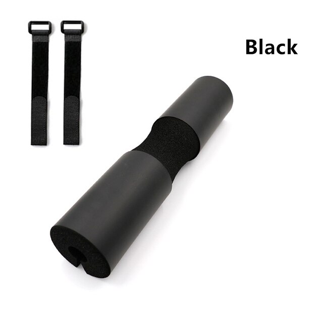 Barbell Pad Squat Pad - for Lunges Squats and Hip Thrusts - Relieve neck and shoulder discomfort - Fit Standard and Olympic Bars: Black