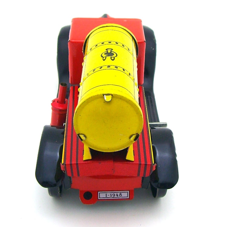 Jeugdherinnering Antieke Blikken Speelgoed Retro Wind up Metalen Voertuigen Speelgoed Auto 'S Zakka Home Decor Spanje GAS-OLIE Tank truck