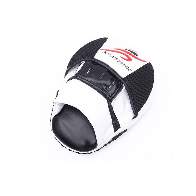 Guantes de mano de Taekwondo para Kick Boxing, manoplas de enfoque MMA, almohadillas de perforación, equipo de entrenamiento para Karate, Muay Thai, equipo de escudo: Blanco