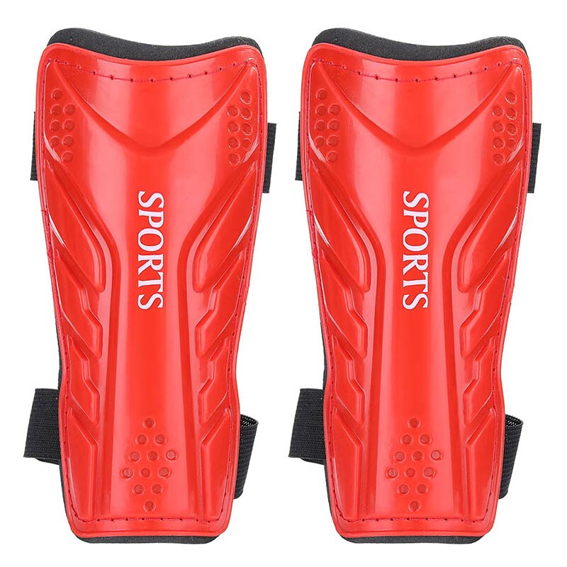 1 Pair 17.5*8.5cm Soccer Shin Guards Pads For Adult/Kids Football Shin Pads Leg Sleeves Soccer Shin Pads Kids Knee Support Sock: RD