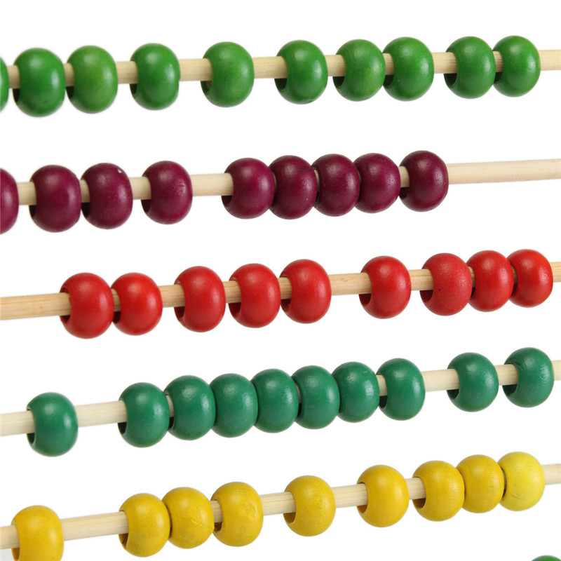 100 Kralen Houten Abacus Tellen Aantal Voorschoolse Kid Math Leren Onderwijs Speelgoed Tellen Kralen Wiskunde Leren Educatief Speelgoed