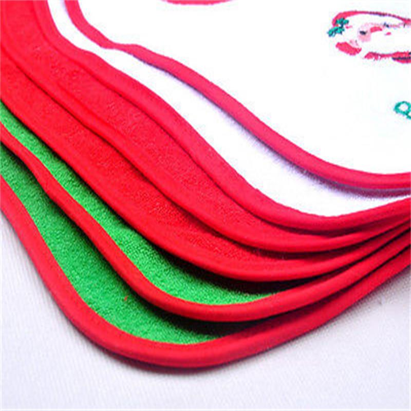 Eerste Kerst Slabbetje Speeksel handdoek Geborduurd Aandenken Kerstcadeau