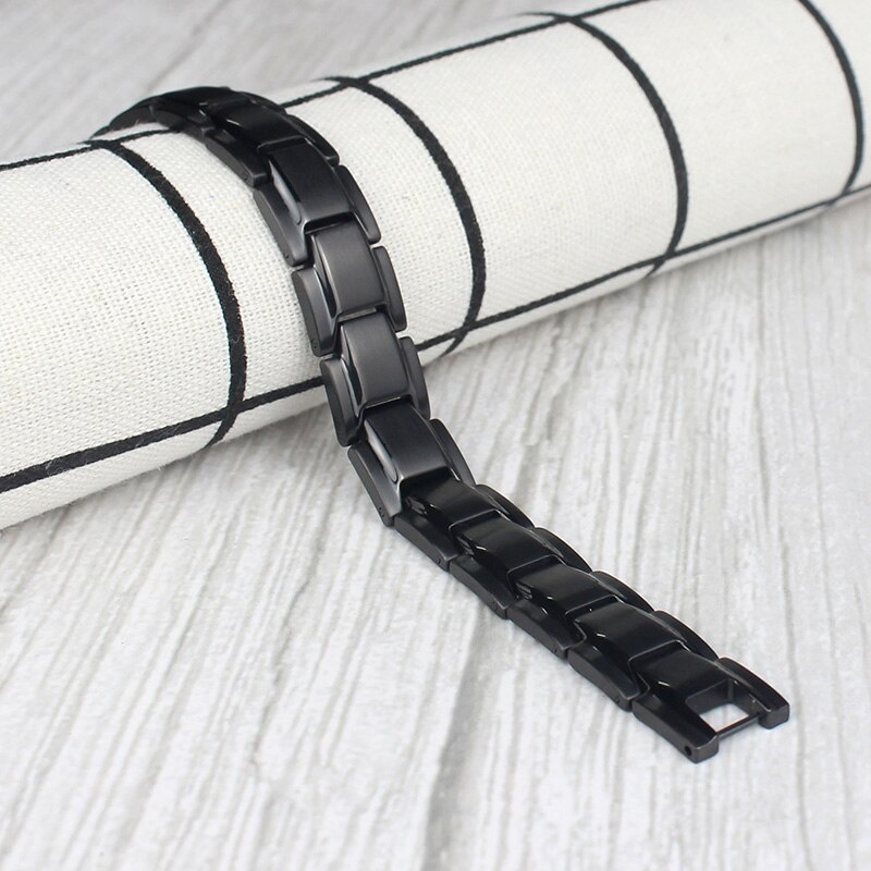 Therapeutische Energie Heilung Armbinde Titan Stahl Magnetische Therapie Armreif Armbänder AIC88