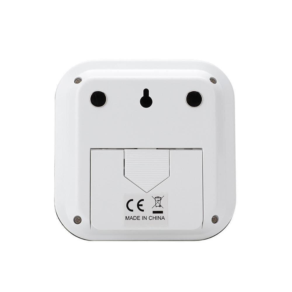 Digital Thermometer Hygrometer Humidity Meter Room Temperature Clock Indoor Mini Room Weather Thermometer Station O1A7