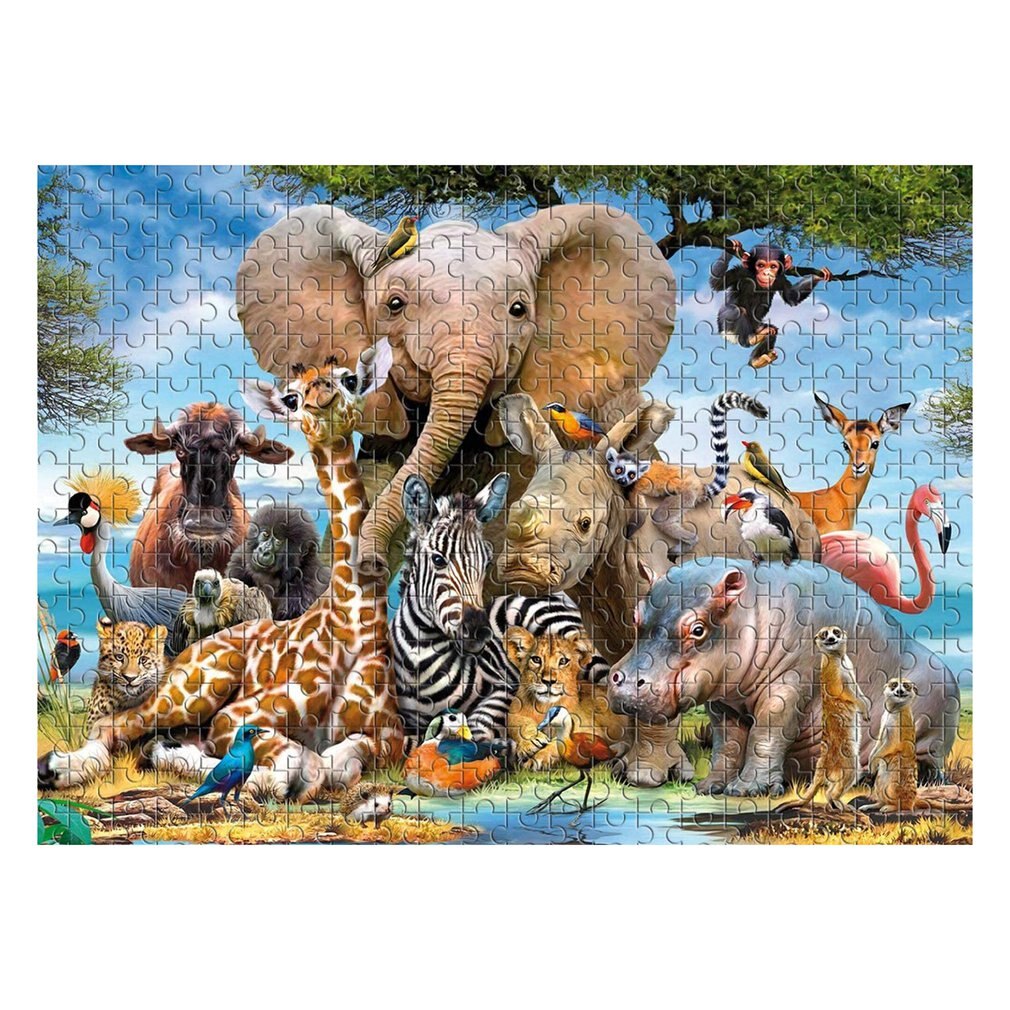 1000 Pcs Legpuzzels-Animal World, Educatief Intellectuele Decompressing Leuk Spel Voor Kinderen Volwassenen