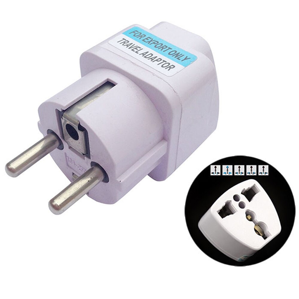 Universal Travel Plug Adapter – EU Plug To AU, UK, US, KR – Electrical Outlet Adapter