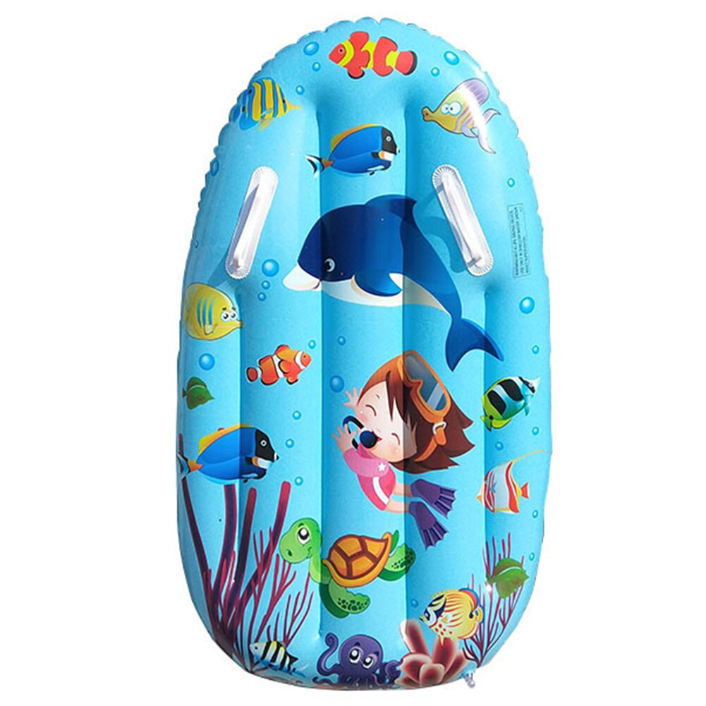 Opblaasbare Skateboard Met Handvat Zwembad Kinderen Opblaasbare Surfplank Met Armsteun Pvc Boei Drijvende Rij Zwemmen Accessoires: Blauw