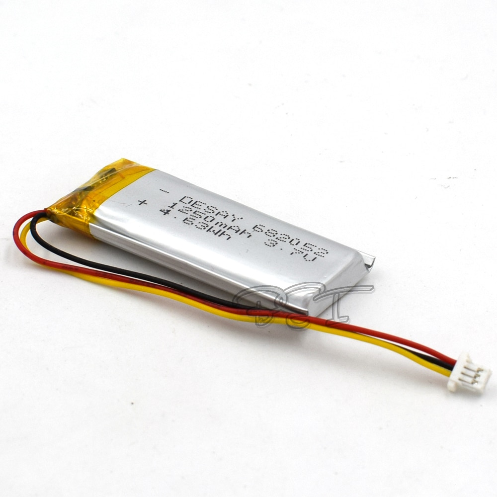 10 baterías recargables de li-polímero de litio Lipo de 3,7 V 682052 1250mAh para tableta Digital PSP MP5 GPS Bluetooth