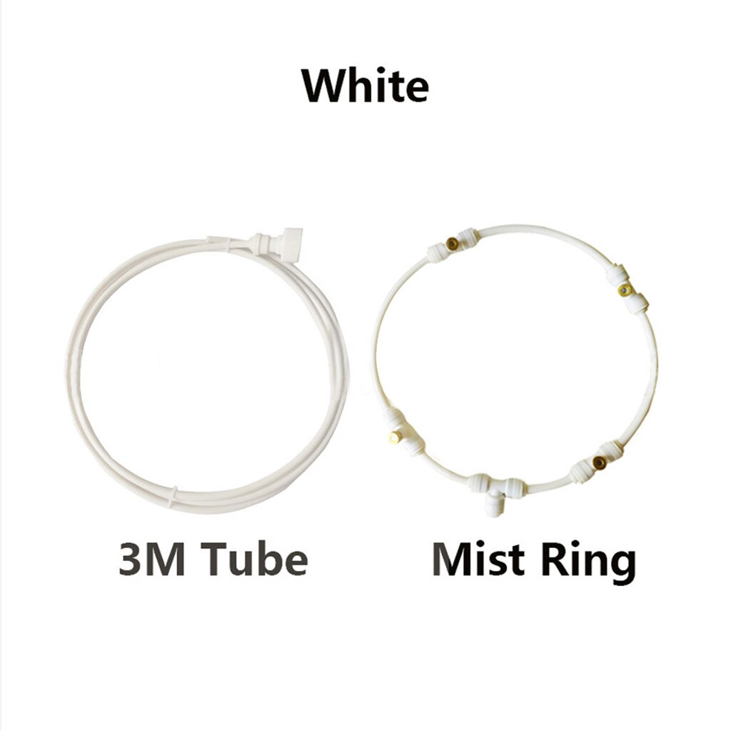 Outdoor Misting Cooling System Kit For Greenhouse Garden Patio Waterring Irrigation Mister Line Ring Mist Garden 3m Hose#ljc