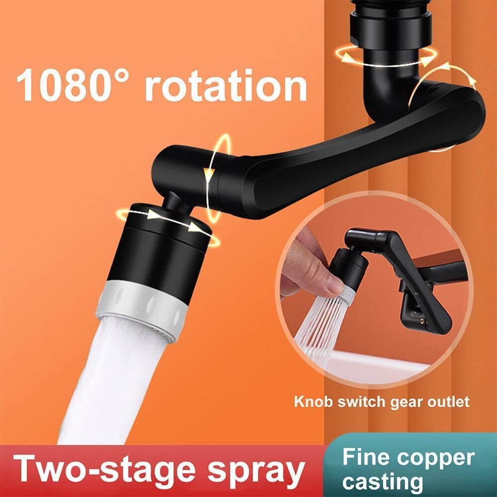 1080 ° Schlecht Wasserhahn Düse Universal- Drehung Wasserhahn Verlängerung Spritzgerät Küche Wasserhahn Verlängern Adapter Belüfter 2 sprühen Modi