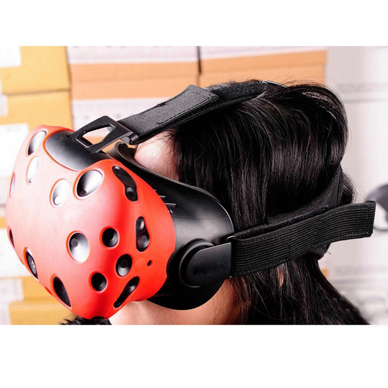 Atmungsaktives ersatz-kopfband aus leder für das htc vive vr-headset