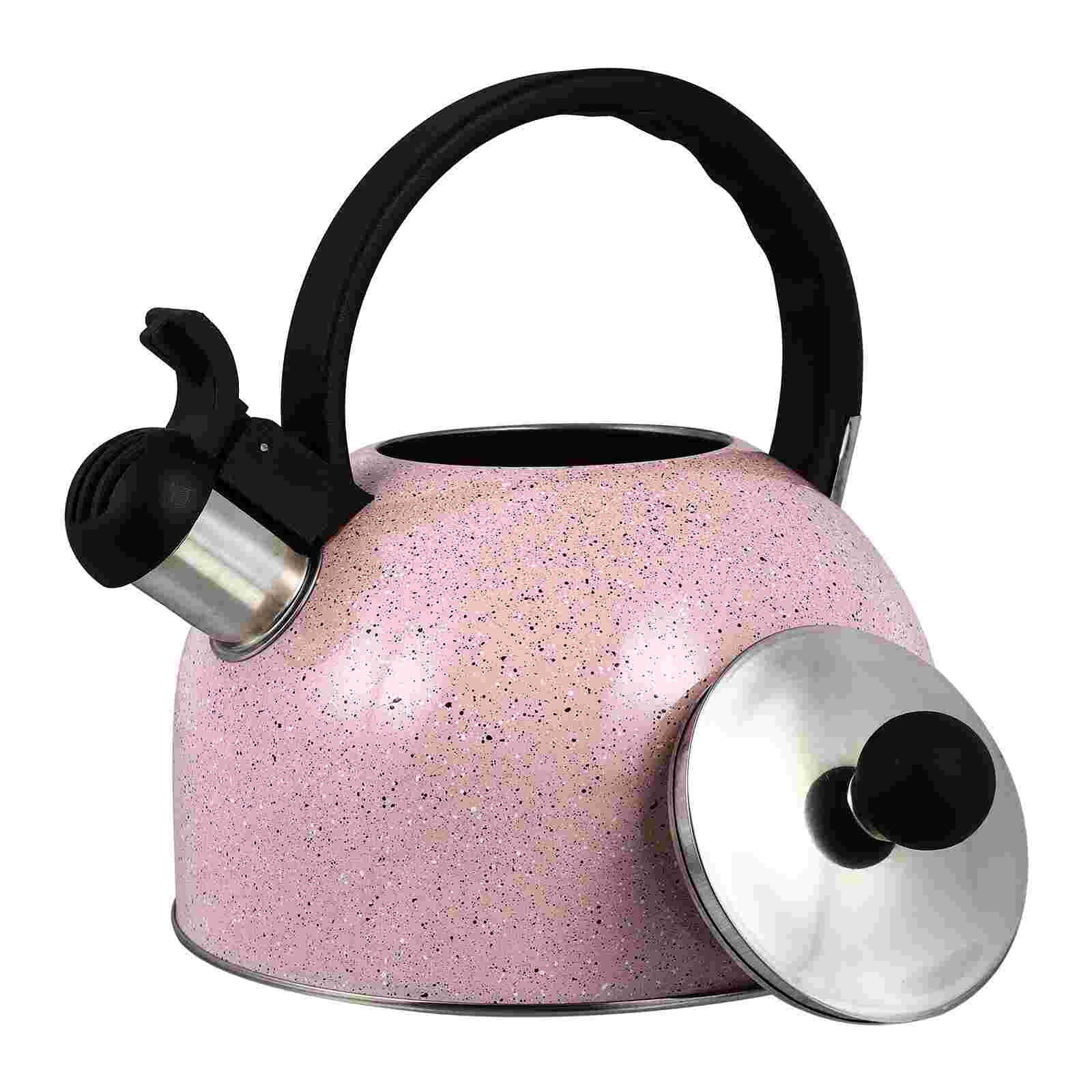 1pc Whistling Kettle 2.5L Stainless Steel Whistle Tea Kettle Water Bottle Tea Pot ): Default Title