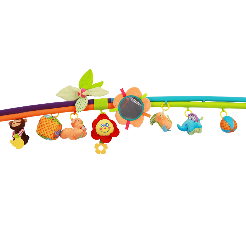 Juguetes para bebés, juego de valla para gatear, barandilla segura, obstáculos para niños, juego de algodón real, guardia, espejos de juguete para bebés, juguetes para bebés de 0 a 12 meses