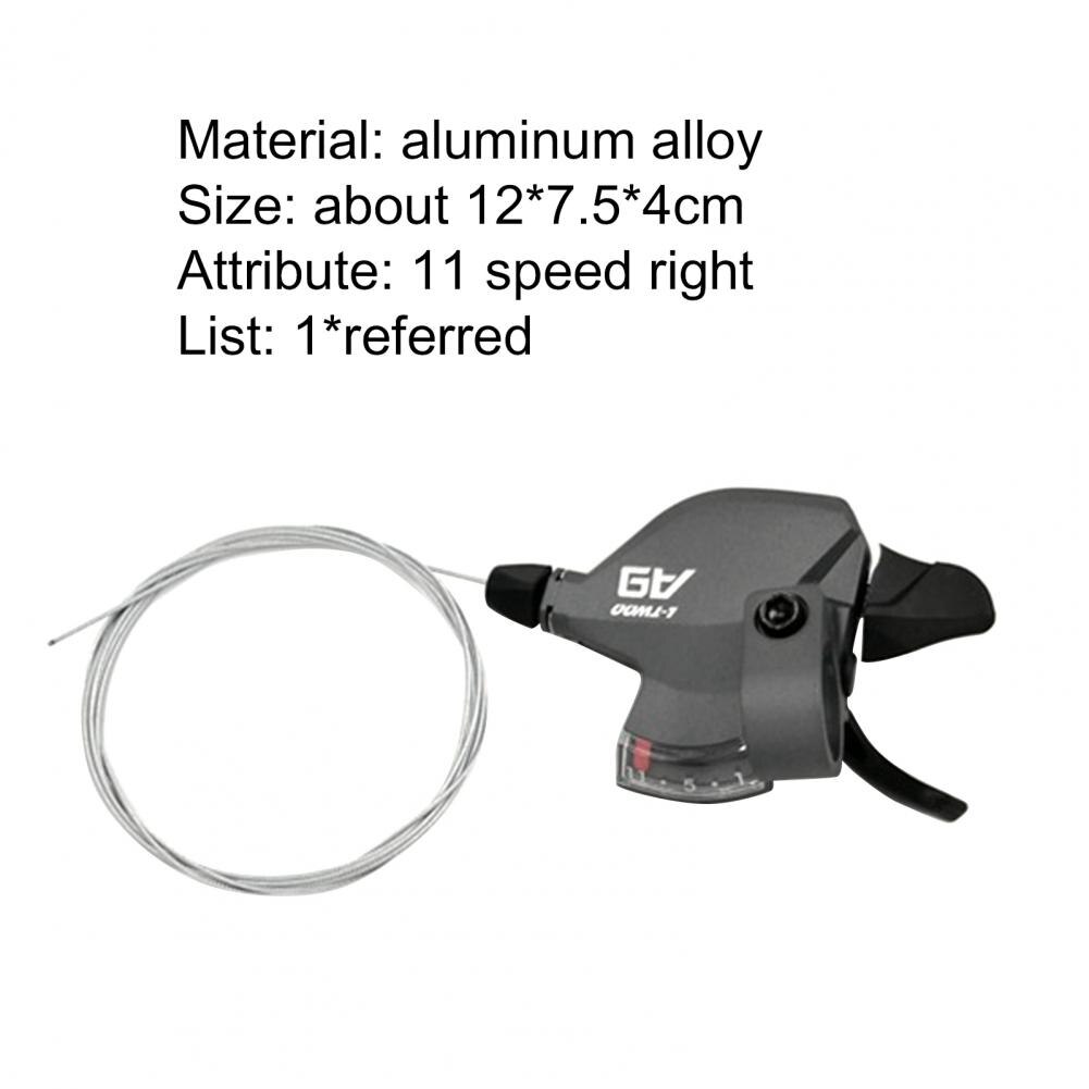 Aluminum Alloy Trigger Shifter A9 11-speed Bicycle Right Trigger Shifter Derailleur with Gear Display for Mountain Bike