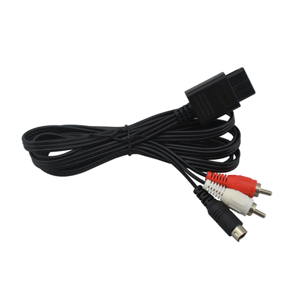 FZQWEG S VIDEO Cable for Nintendo SNES N64 GameCube SVHS Red White S-Video S-VHS