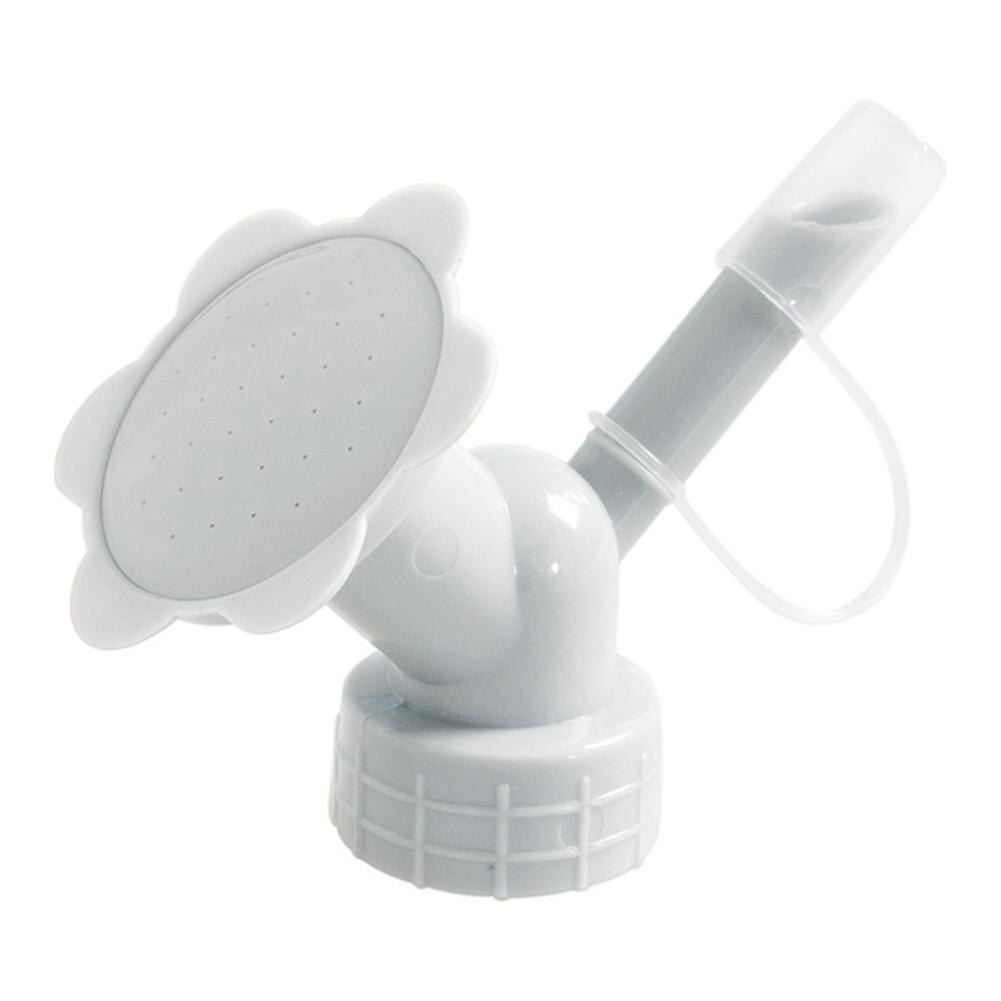 Bidons d'arrosage en plastique 2 en 1 | Buse d'arrosage, bouteille d'eau, parfait pour les graines, fleur d'irrigation, bouteille d'arrosage, tête de bouteille, outils de jardin: A Grey