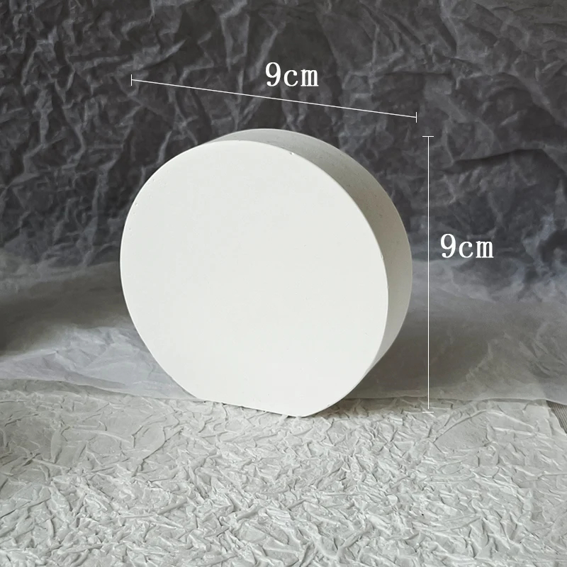 Sieraden Display Frame Cilindrische Gips Sieraden Display Oorbellen Sieraden Foto Rekwisieten Ovaal Dienblad Sieraden Plaat: Black