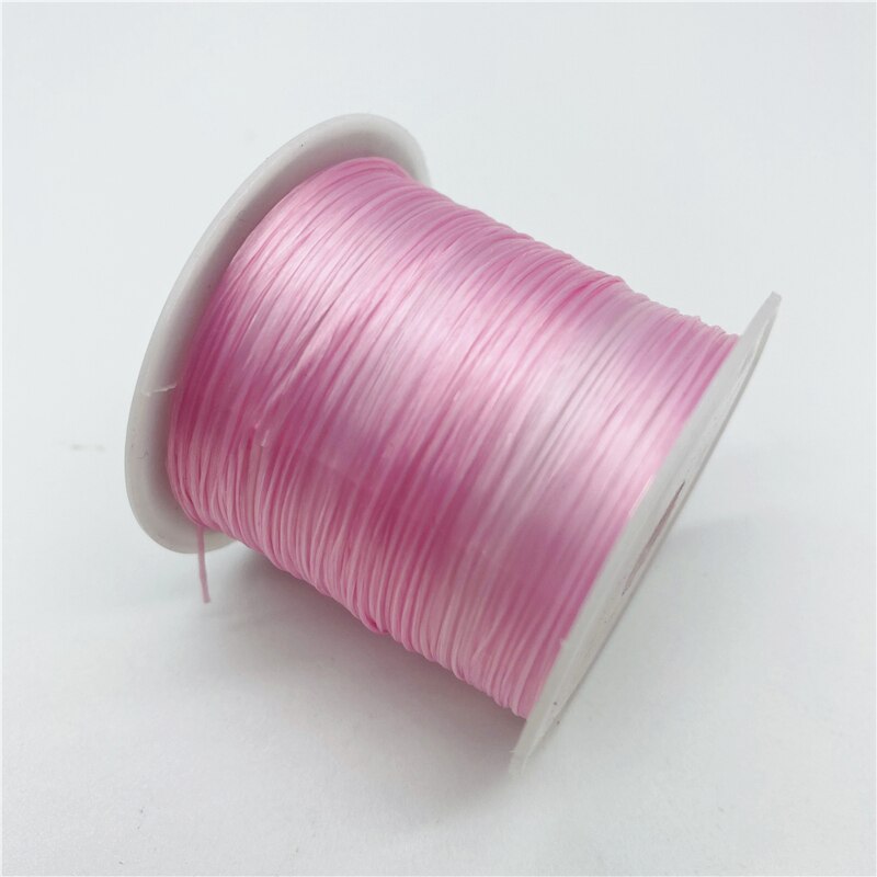 Fil élastique rond en Nylon et caoutchouc pour la fabrication de bijoux, 10yards, 0.7mm: 06