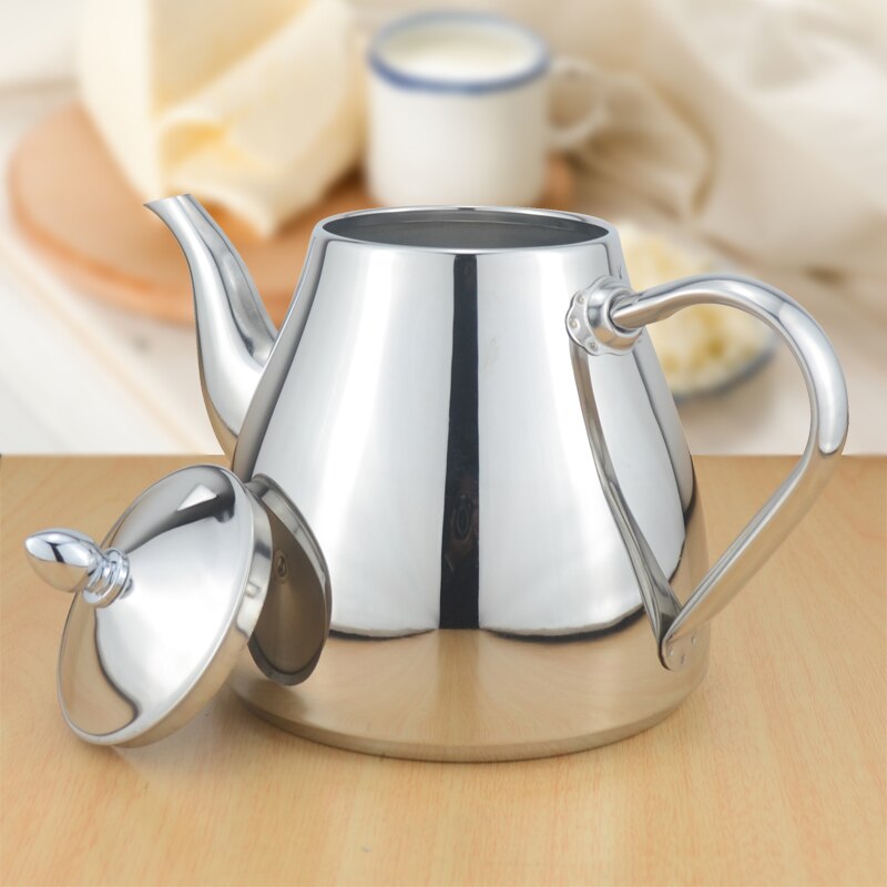 304 Stainless steel tea pot with tea strainer teapot with tea infuser teaware sets tea kettle infuser teapot for induction
