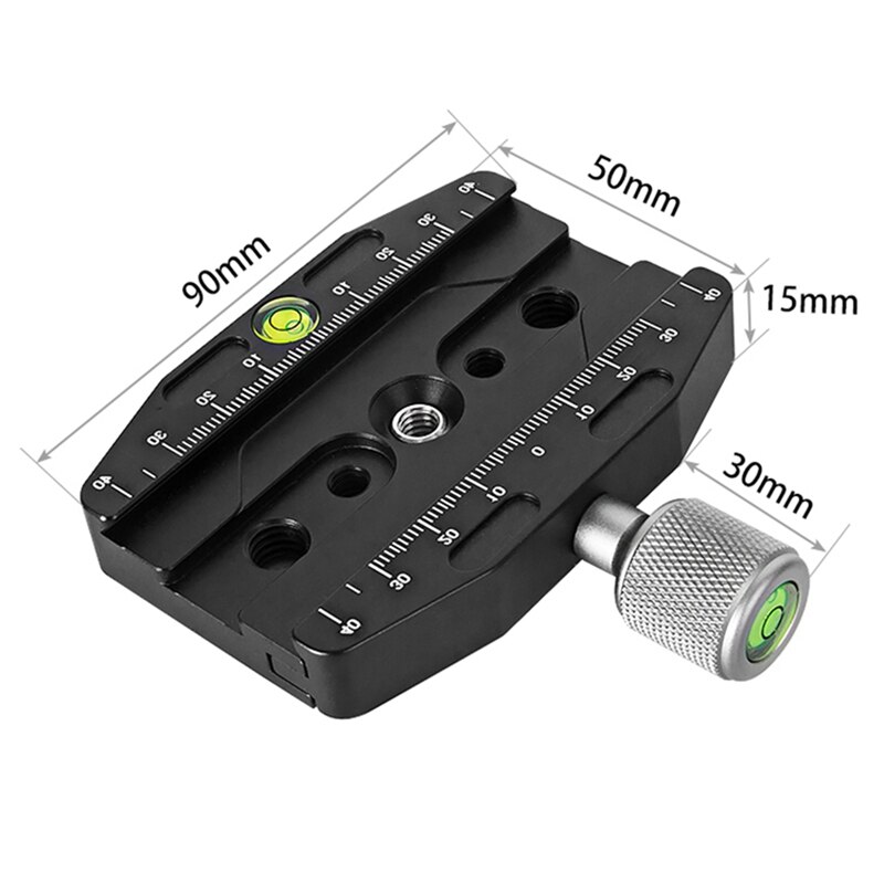 BEXIN 2 Pièces Caméra Pince Pince de Dégagement Rapide Adaptateur De Trépied Dslr Statif Pince Portable QR-90N et QR-110N